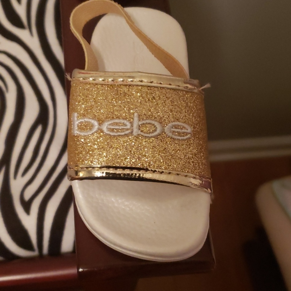Gold Bebe sandals